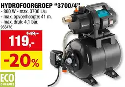 Hubo HYDROFOORGROEP “3700/4” aanbieding