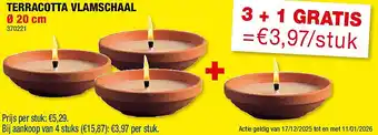 Hubo TERRACOTTA VLAMSCHAAL aanbieding