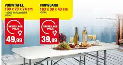 Hubo VOUWTAFEL 180 x 70 x 74 cm aanbieding