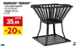 Hubo VUURKORF “DENVER” aanbieding