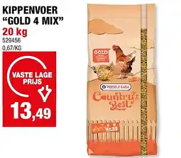 Hubo KIPPENVOER “GOLD 4 MIX” 20 kg aanbieding