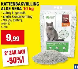 Hubo KATTENBAKVULLING ALOE VERA 10 kg aanbieding