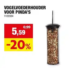 Hubo VOGELVOEDERHOUDER VOOR PINDA’S aanbieding