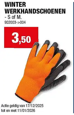 Hubo WINTER WERKHANDSCHOENEN aanbieding