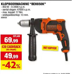 Hubo KLOPBOORMACHINE “BEH850K” aanbieding