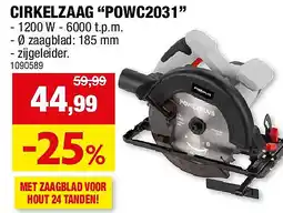 Hubo CIRKELZAAG “POWC2031” aanbieding