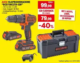 Hubo ACCU KLOPBOORMACHINE “BCD700C2TA-QW” aanbieding