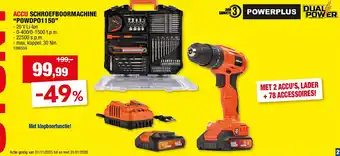 ACCU SCHROEFBOORMACHINE “POWDPO1150”