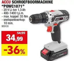 Hubo ACCU SCHROEFBOORMACHINE “POWC1071” aanbieding