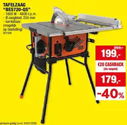 Hubo TAFELZAAG “BES720-QS” aanbieding