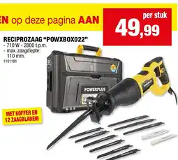 Hubo RECIPROZAAG “POWXBOX022” aanbieding