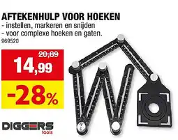 Hubo AFTEKENHULP VOOR HOEKEN aanbieding