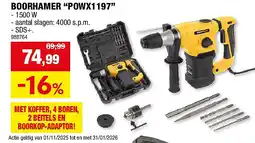 Hubo BOORHAMER “POWX1197” aanbieding