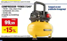Hubo COMPRESSOR “POWX17245” aanbieding