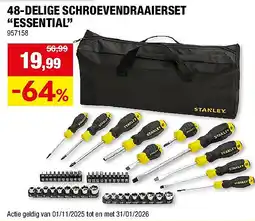 Hubo 48-DELIGE SCHROEVENDRAAIERSET “ESSENTIAL” aanbieding