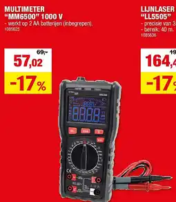 Hubo MULTIMETER “MM6500” 1000 V aanbieding