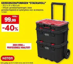 Hubo GEREEDSCHAPSWAGEN “STACK&ROLL” aanbieding