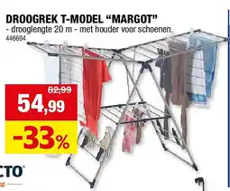 Hubo DROOGREK T-MODEL “MARGOT” aanbieding