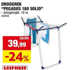 Hubo DROOGREK “PEGASUS 180 SOLID” aanbieding