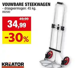 Hubo VOUWBARE STEEKWAGEN aanbieding