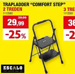 Hubo TRAPLADDER “COMFORT STEP” aanbieding