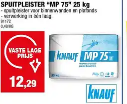 Hubo SPUITPLEISTER “MP 75” 25 kg aanbieding