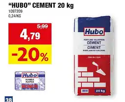 Hubo “HUBO” CEMENT 20 kg aanbieding