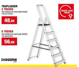 Hubo TRAPLADDER 5 TREDEN aanbieding