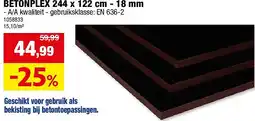 Hubo BETONPLEX 244 x 122 cm - 18 mm aanbieding