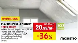 Hubo PLAFONDPANEEL “NOVO” aanbieding