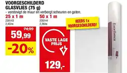 Hubo VOORGESCHILDERD GLASVLIES (75 g) aanbieding
