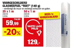 Hubo VOORGESCHILDERD GLASWEEFSEL “RUIT” (140 g) aanbieding