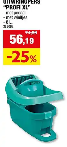 Hubo UITWRINGPERS “PROFI XL” aanbieding