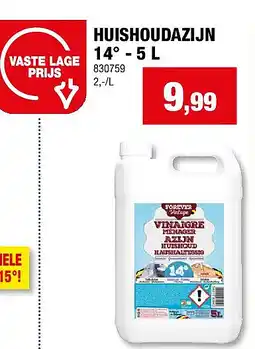 Hubo HUISHOUDAZIJN 14° - 5 L aanbieding