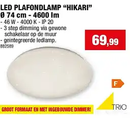 Hubo LED PLAFONDLAMP “HIKARI” Ø 74 cm - 4600 lm aanbieding