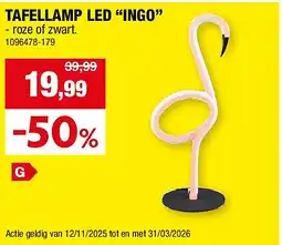 Hubo TAFELLAMP LED “INGO” aanbieding