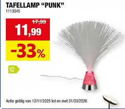 Hubo TAFELLAMP “PUNK” aanbieding