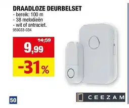 Hubo DRAADLOZE DEURBELSET aanbieding