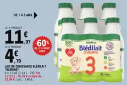 E.Leclerc Lait de croissance blédilait blédina aanbieding
