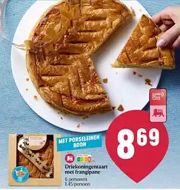 Delhaize Driekoningentaart met frangipane aanbieding