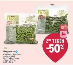 Delhaize Biogroenten aanbieding