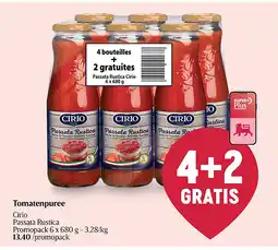 Delhaize Tomatenpuree aanbieding