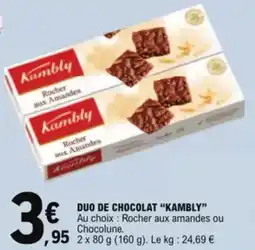 E.Leclerc Duo de chocolat kambly aanbieding