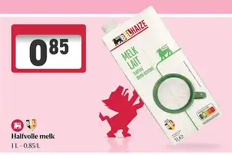 Delhaize Halfvolle melk aanbieding