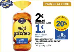 E.Leclerc Mini gâches nature nos régions ont du talent aanbieding