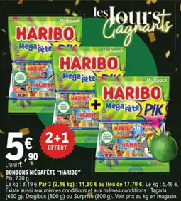 E.Leclerc Bonbons mégafête haribo aanbieding