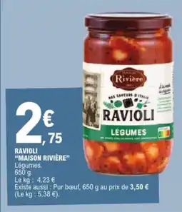 E.Leclerc Ravioli maison rivière aanbieding