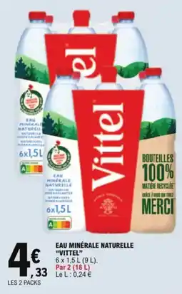 E.Leclerc Eau minérale naturelle vittel aanbieding