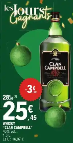 E.Leclerc Whisky clan campbell aanbieding