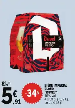 E.Leclerc Bière imperial blond duvel aanbieding